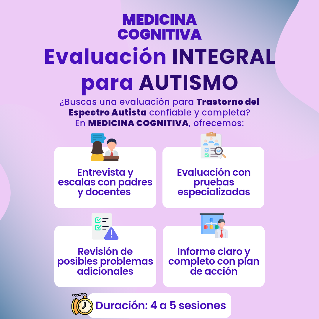 Plan INTEGRAL Diagnostico y Tratamiento de Autismo Infantil
