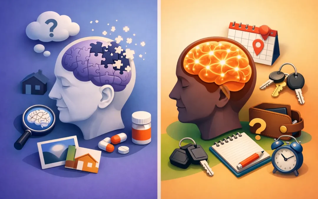Diferencia entre demencia y olvido común