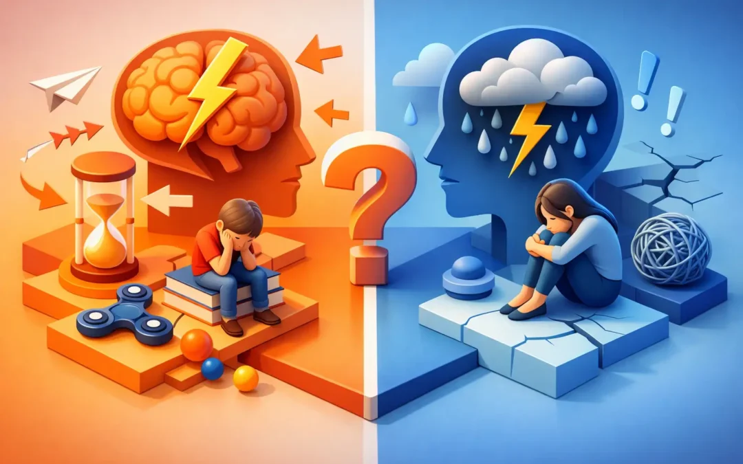 Diferencia TDAH y ansiedad y cómo distinguirlos