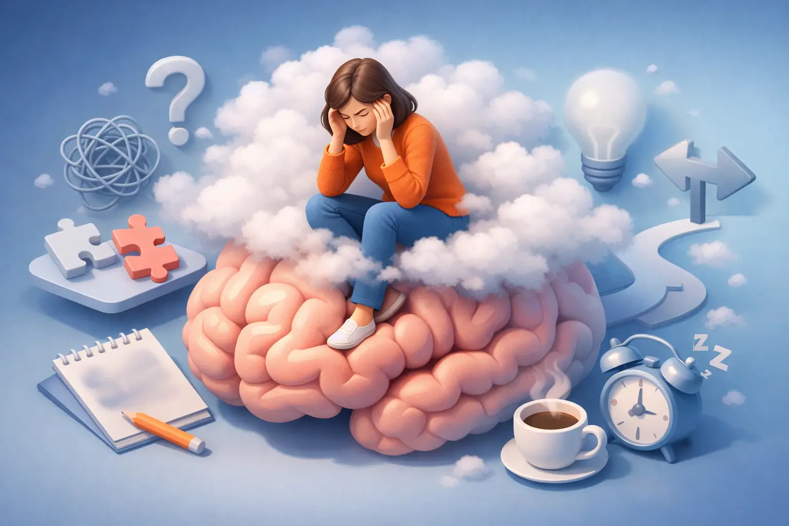 Niebla mental por ansiedad: qué hacer